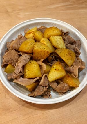 豚肉とじゃがいも⭐︎ニンニク醤油炒め-レシピのメイン写真