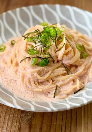 m材料3つで!たらこクリームパスタ-レシピのメイン写真