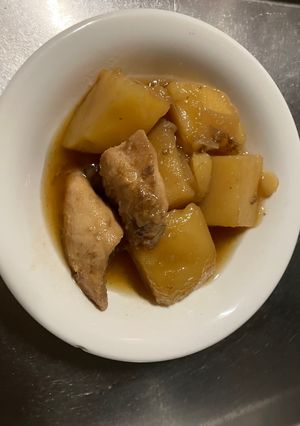 脂質を抑えた料理　鶏ささみの肉じゃが-レシピのメイン写真