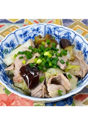 なすときゃべつの豚ぽん酢バター炒め★動画あり★-レシピのメイン写真