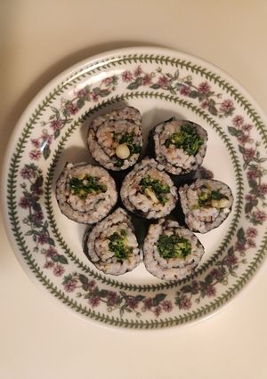 《韓国風》ナズナナムル・のり巻き-レシピのメイン写真