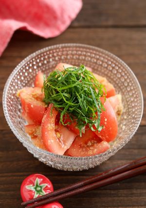 さっぱり♪トマトのごま酢和え-レシピのメイン写真