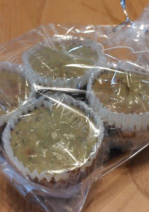 マフィン型で！小さな抹茶のチーズケーキ-レシピのメイン写真