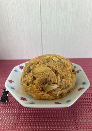 舞茸とキムチ香る！舞茸キムチチャーハン-レシピのメイン写真