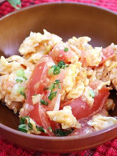 パパっと1品*トマトとたまごの中華炒め-レシピのメイン写真