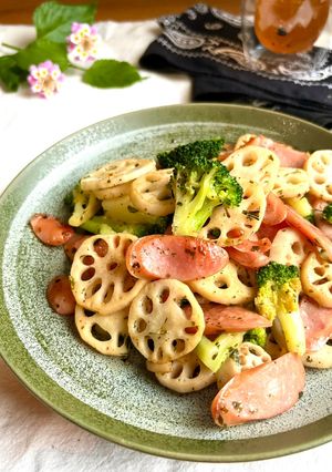 夕食・おつまみ★ガリバタ醤油のジャーマン蓮根-レシピのメイン写真
