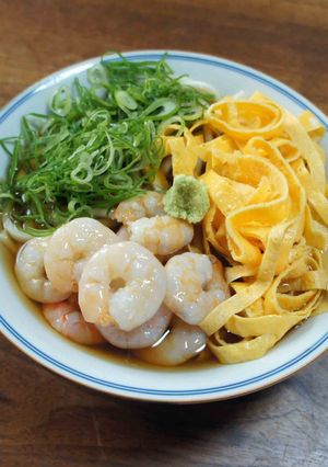 卵と海老のうどん-レシピのメイン写真