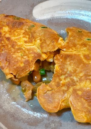 あと一品に！納豆卵焼き-レシピのメイン写真