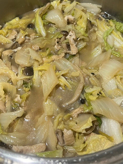白菜、油揚げ、きのこの煮物-レシピのメイン写真