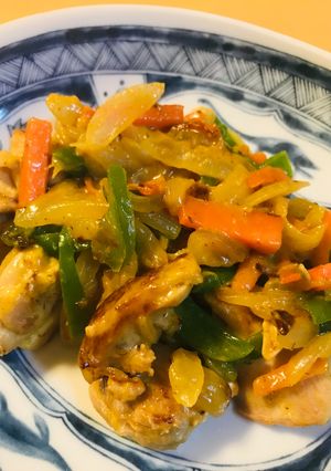 鶏肉の野菜炒め●からし味噌炒め-レシピのメイン写真
