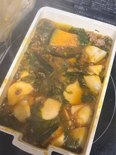 ひき肉と、かぼちゃ かぶ煮-レシピのメイン写真