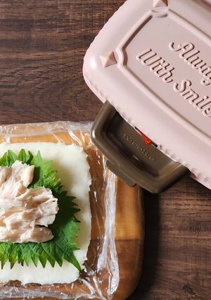 ヘルシーメイン☆米粉蒸パンのホットサンド-レシピのメイン写真
