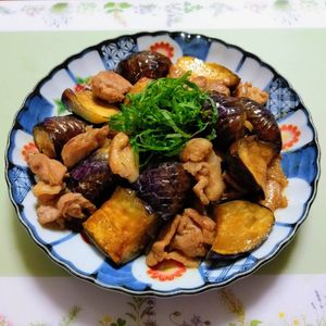 とろとろナス豚バラ肉オイスターソース炒め