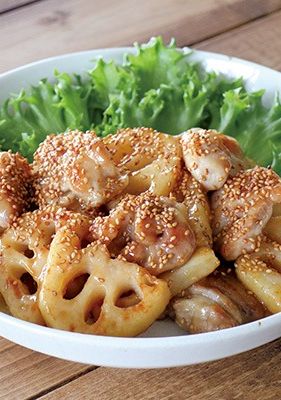 鶏肉とれんこんの甘酢炒め-レシピのメイン写真
