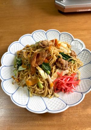 洗い物なしポリCOOK『節水！蒸し焼きそば』-レシピのメイン写真