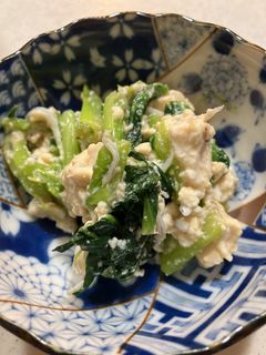 ほうれん草の柚子胡椒とうふ~サッと2分-レシピのメイン写真