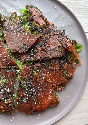 ピーマンと塩昆布のカリカリチーズ焼き-レシピのメイン写真