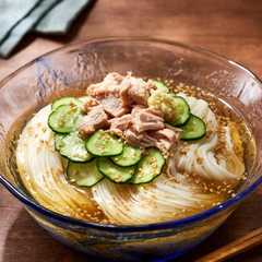 รูปของ きゅうりとツナのそうめん