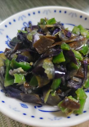茄子の皮とピーマンのきんぴら※節約副菜-レシピのメイン写真