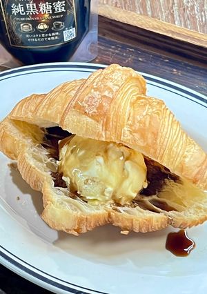 黒糖バニラアイスのクロワッサンサンド-レシピのメイン写真