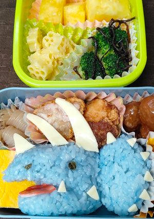 トリケラトプス弁当☆恐竜キャラ弁-レシピのメイン写真