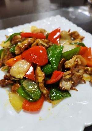 豚肉と彩り野菜のカレー風味炒め-レシピのメイン写真
