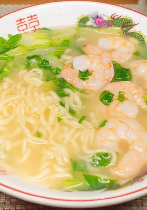 エビとセロリのラーメン-レシピのメイン写真