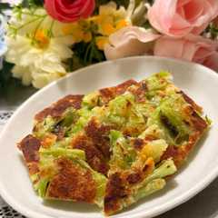 รูปของ ブロッコリーの茎でガレット♪