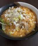 白菜ともやしの卵のあんかけラーメン