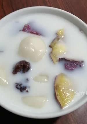 温かいチェー風の白玉だんごと小豆-レシピのメイン写真