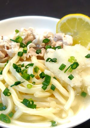 塩豚レモンの簡単シャンタン冷やしうどん-レシピのメイン写真