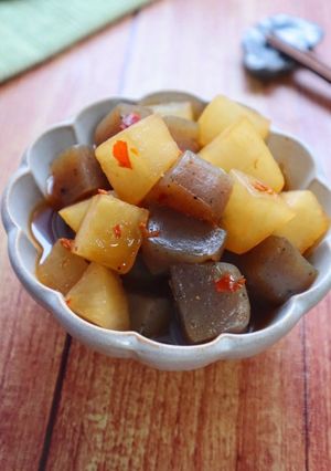 煮込み5分♪大根とこんにゃくの甘辛煮-レシピのメイン写真