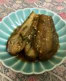 炊飯器で簡単！ピリ辛生姜の茄子の煮浸し