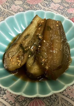 炊飯器で簡単！ピリ辛生姜の茄子の煮浸し-レシピのメイン写真