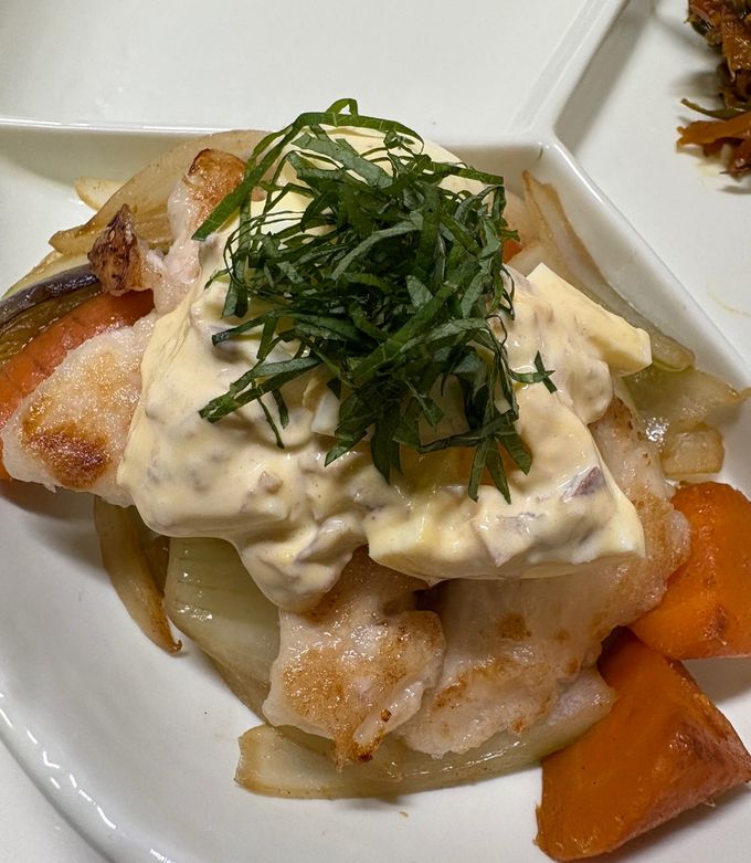 鶏胸肉と野菜の梅肉卵サラダ添え-レシピのメイン写真