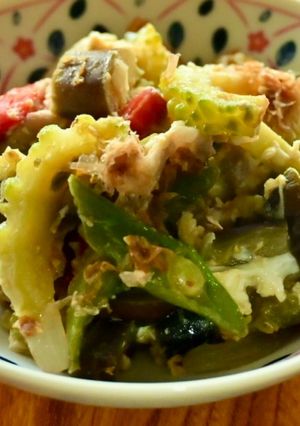おいしい♡なすとゴーヤと豚肉のチャンプルー-レシピのメイン写真