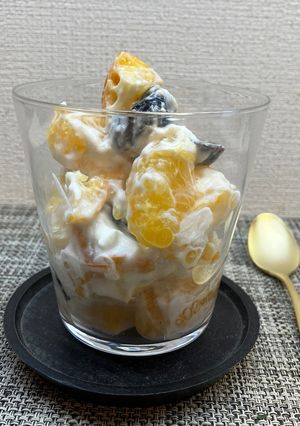 伊予柑と金柑のヨーグルト和え♡-レシピのメイン写真