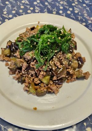 ご飯が進む🍚豚ひき肉となすの味噌そぼろ-レシピのメイン写真