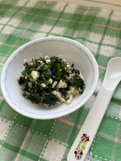 離乳食中期から*ツナとほうれん草の白和え-レシピのメイン写真