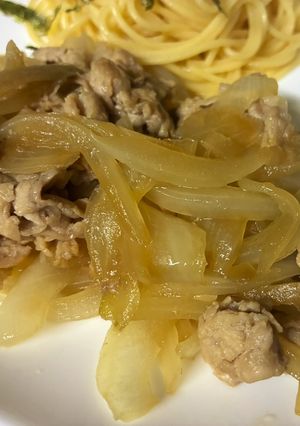 豚しゃぶしゃぶ肉とゴボウの甘辛炒め-レシピのメイン写真
