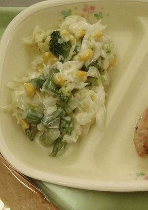 【学校給食】アスパラサラダ-レシピのメイン写真