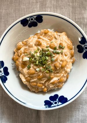 とろろ入り納豆ご飯-レシピのメイン写真