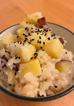 〜もち米入り〜さつま芋ご飯🍂🍠3合分-レシピのメイン写真