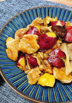 鶏肉とさつまいも・きのこのデリ風おかず🐔🍠🍄‍🟫✨-レシピのメイン写真