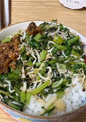 葉大根しらすご飯-レシピのメイン写真