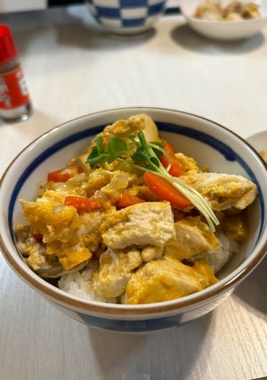 お豆腐の卵とじ丼-レシピのメイン写真