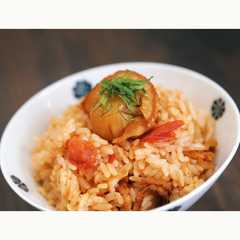 รูปของ ホタテとミニトマトの混ぜご飯