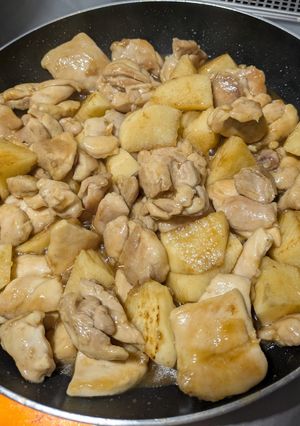 鶏もも肉と長芋の甘辛炒め-レシピのメイン写真
