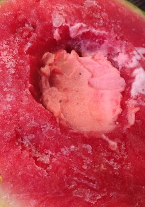 流行り中✨️まるごと☺濃厚😋スイカ🍉ジェラート🩷-レシピのメイン写真