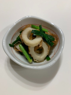ちくわとニラのめんつゆ煮-レシピのメイン写真